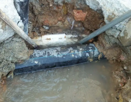 南湖测漏水之水管漏水